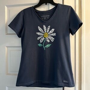 Medium Life is Good Art of Optimism Crusher Tee